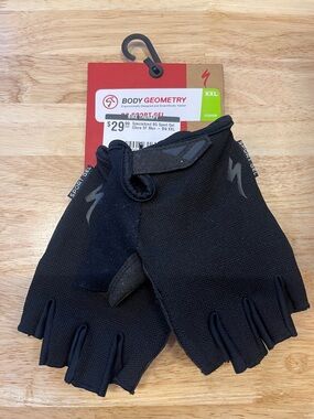 Specialized Black Men's Half-Finger Sport Gel Cycling Gloves
